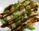 餅ねぎ焼き☝お好み焼風ソース味♪もち消費作り方8写真