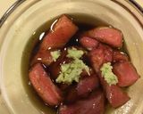 マグロの洋風漬け★オリーブ油とワサビ★作り方5写真
