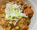 煮込むだけ余った豚汁をアレンジ・モツ煮風作り方3写真