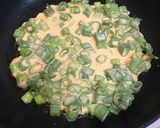 おつまみに最高！ネギの青いとこお好み焼き作り方3写真