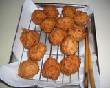 粒々蓮根が入ったイカ団子作り方6写真