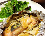 簡単♡鮭ときのこの味噌マヨホイル焼き作り方5写真
