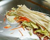 残り物野菜で豚のニンニク味噌ホイル焼き作り方6写真