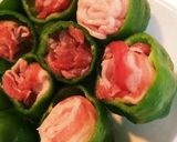 簡単、時短！美味しいピーマンの豚バラ詰め作り方2写真