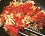 ガーリックバターで満足★鶏さんのトマト煮作り方6写真