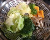 特製ソースのハンバーグ温野菜サラダ作り方3写真