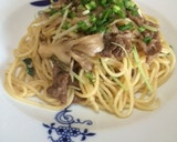 舞茸と牛肉のバター風味和風パスタ作り方6写真
