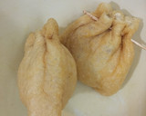 ササミとチーズの油揚げ巾着！簡単！！作り方2写真