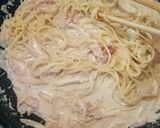カルボナーラ(生クリーム不使用)作り方4写真