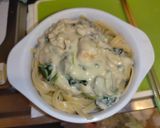 帆立とほうれん草のパスタグラタン作り方8写真