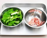 しろ菜と豚肉の甘辛煮作り方1写真