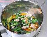 しろ菜と豚肉の甘辛煮作り方4写真