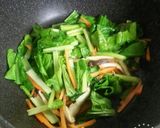 小松菜の野菜炒め作り方3写真