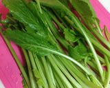 カブの葉の炒め物作り方1写真