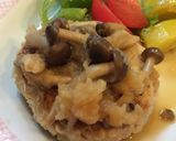 豆腐入りハンバーグキノコみぞれソース作り方7写真