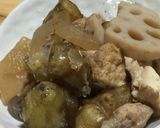 キクイモ入り根菜の煮付け作り方10写真