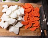 具だくさんのモツ煮（ご飯のおかずに）作り方3写真