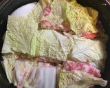 白菜と豚肉とレンコンと油揚げの重ね鍋作り方9写真