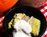 白菜と豚肉とレンコンと油揚げの重ね鍋作り方13写真