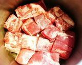 やわらか～い豚の角煮♪大豆と煮玉子入り作り方3写真