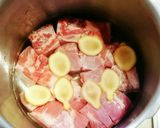 やわらか～い豚の角煮♪大豆と煮玉子入り作り方4写真