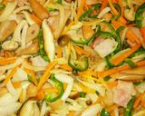 なすとベーコンのパスタ♪バターコンソメ味作り方5写真