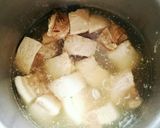 やわらか～い豚の角煮♪大豆と煮玉子入り作り方6写真