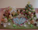 ★クッキーハウス2015お菓子の家★神天作り方1写真
