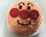 ドキンちゃんケーキ ♡ 簡単キャラケーキ作り方13写真