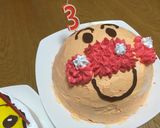 ドキンちゃんケーキ ♡ 簡単キャラケーキ作り方14写真