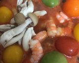 海老とトマトのリゾット鍋作り方4写真