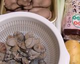 アサリとひらたけとねぎ入り、あっさりなべ作り方1写真