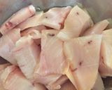 メカジキと小松菜のクリームチーズソテー作り方1写真