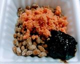 鮭フレーク納豆でごはんですよ☝朝食おかず作り方3写真