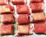 厚揚げの肉巻きすき煮作り方2写真