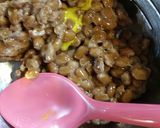 梅干と♦小粒納豆♦大葉のパスタ♦ランチ作り方3写真