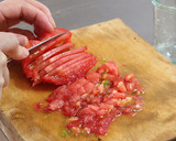 簡単アペリティフ　豆腐のカプレーゼ風作り方1写真