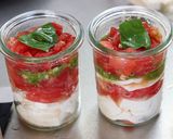 簡単アペリティフ　豆腐のカプレーゼ風作り方4写真
