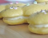 雪だるまパンケーキさつま芋クリームサンド作り方1写真