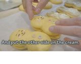 雪だるまパンケーキさつま芋クリームサンド作り方20写真
