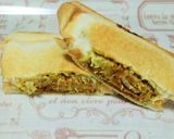 マヨカレーソース味のカツサンド作り方6写真