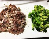 牛すじとブロッコリーの和風炊き込みご飯作り方1写真