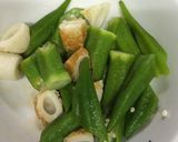 オクラと竹輪のお安いお浸し(^^)作り方3写真