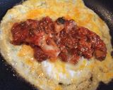 キムチ納豆の玉子包み焼き(*^_^*)♪作り方2写真
