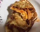キムチ納豆の玉子包み焼き(*^_^*)♪作り方3写真