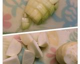 超簡単☆かぶとベーコンの豆乳スープ作り方1写真