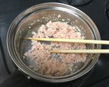 鶏そぼろあんかけ、牛乳と卵の茶碗蒸し作り方1写真