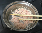 鶏そぼろあんかけ、牛乳と卵の茶碗蒸し作り方1写真
