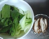 青梗菜と焼豚の中華なペペロンチーノ(風)作り方2写真