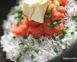明太子バター＆じゃこの石焼ごはん作り方1写真